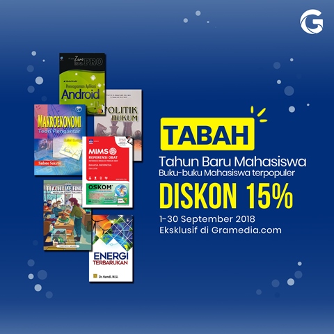 Masuk Kuliah? Yuk, Siapkan Amunisi dengan Buku-Buku Pilihan di Promo TABAH