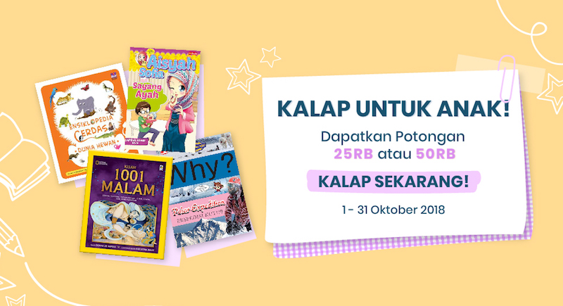 Ajak Si Kecil Belajar dengan Promo Buku-buku Ini