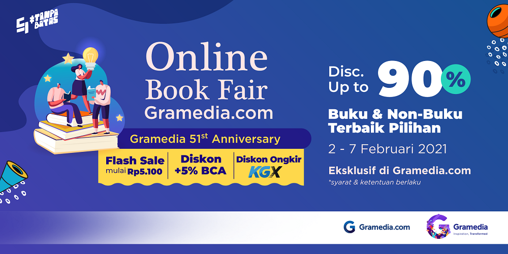 Diskon hingga 90% Gramedia.com Meriahkan Awal Tahun dengan Online Book