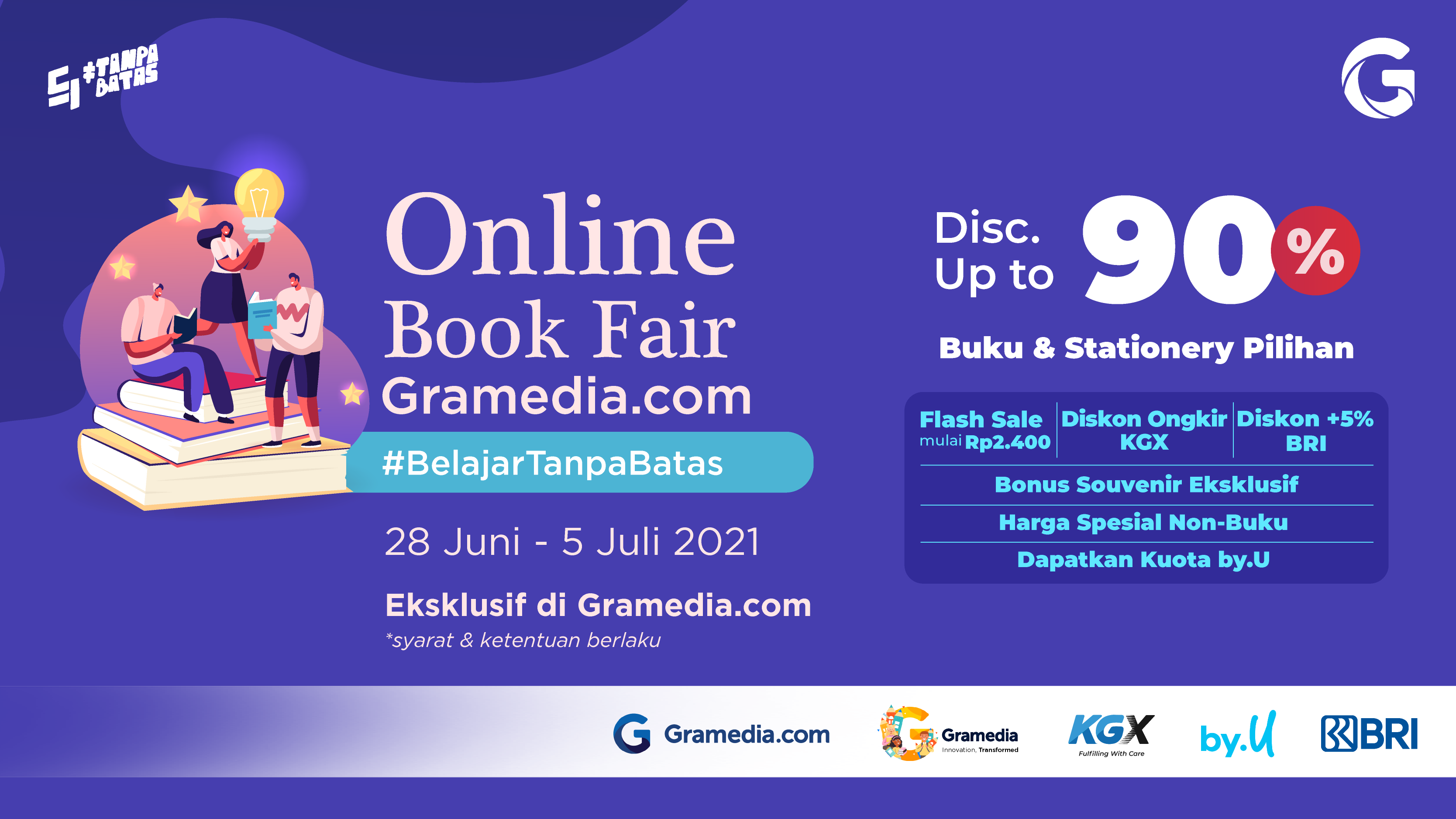 Diskon Berlimpah untuk Persiapan Sekolah Bersama Online Book Fair #BelajarTanpaBatas