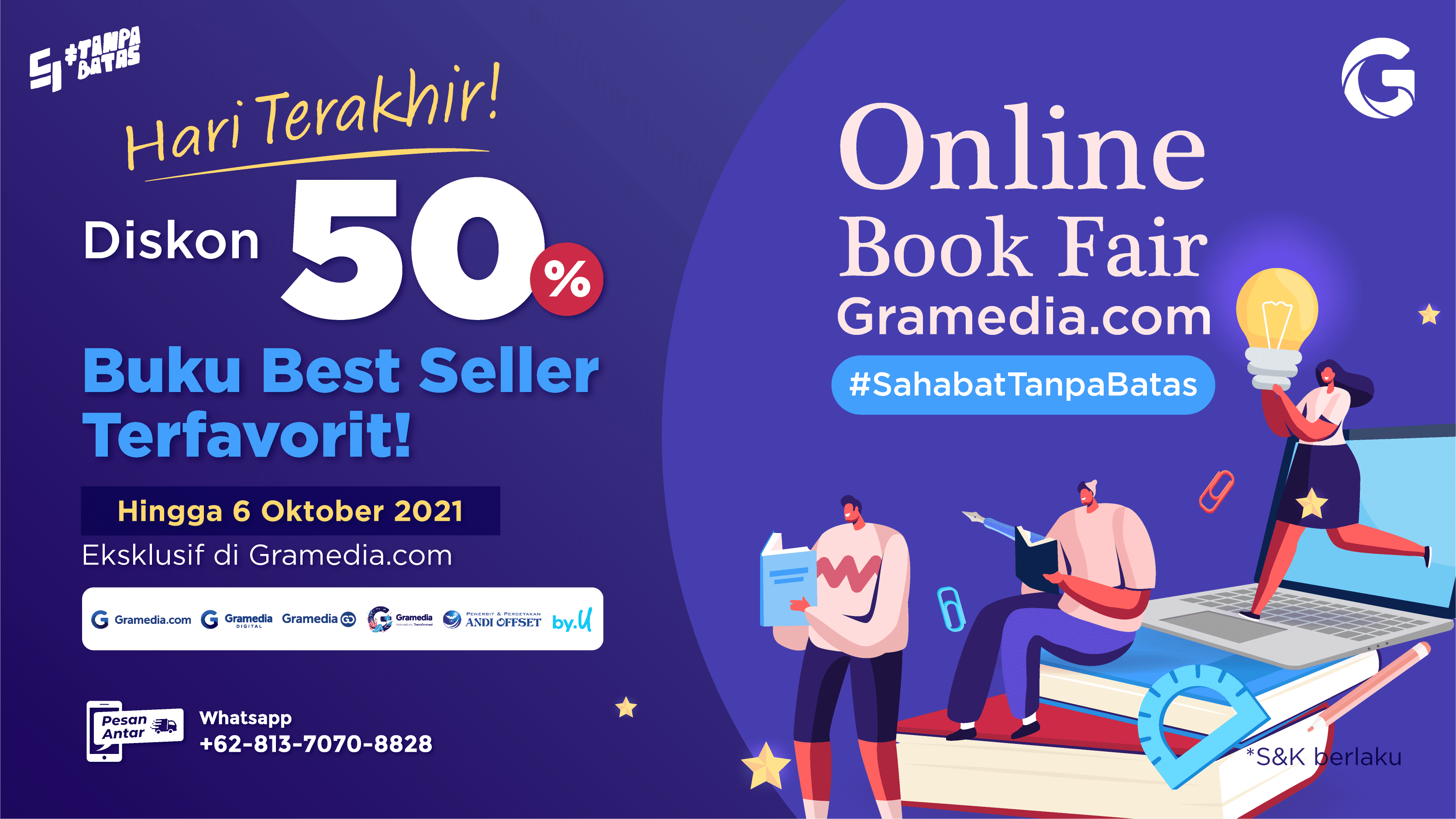 Kesempatan Terakhir! Diskon Gede-Gedean di Online Book Fair