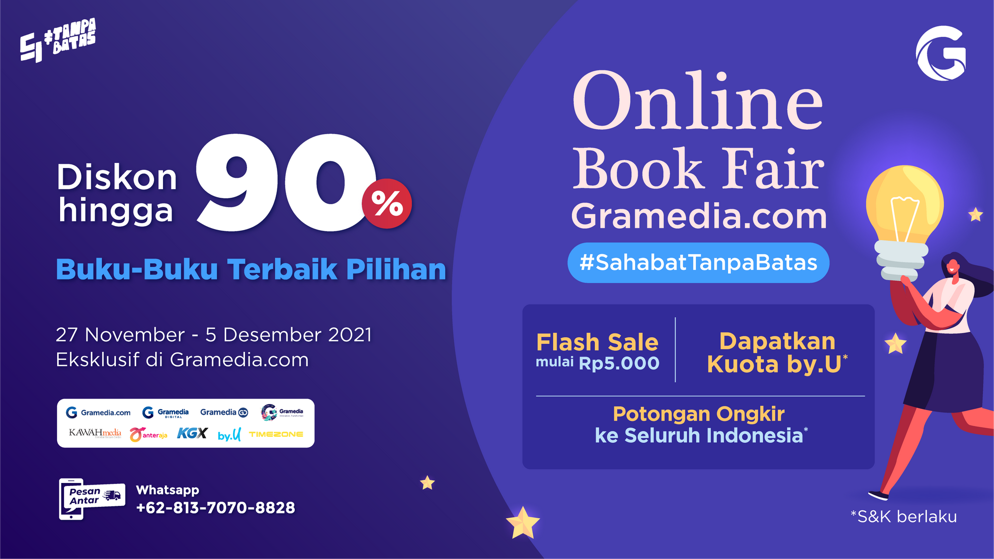 Jangan Ketinggalan, Online Book Fair Datang Lagi dengan Bonus Melimpah!