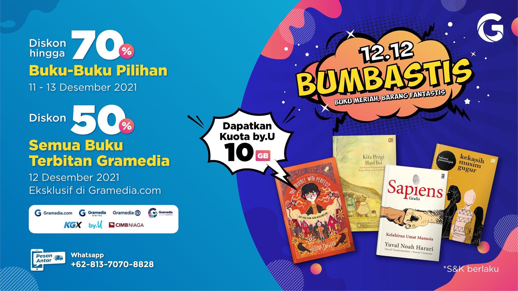 Diskon 70%, Ini Buku yang Harus Kamu Buru di Promo 12.12 BUMBASTIS!