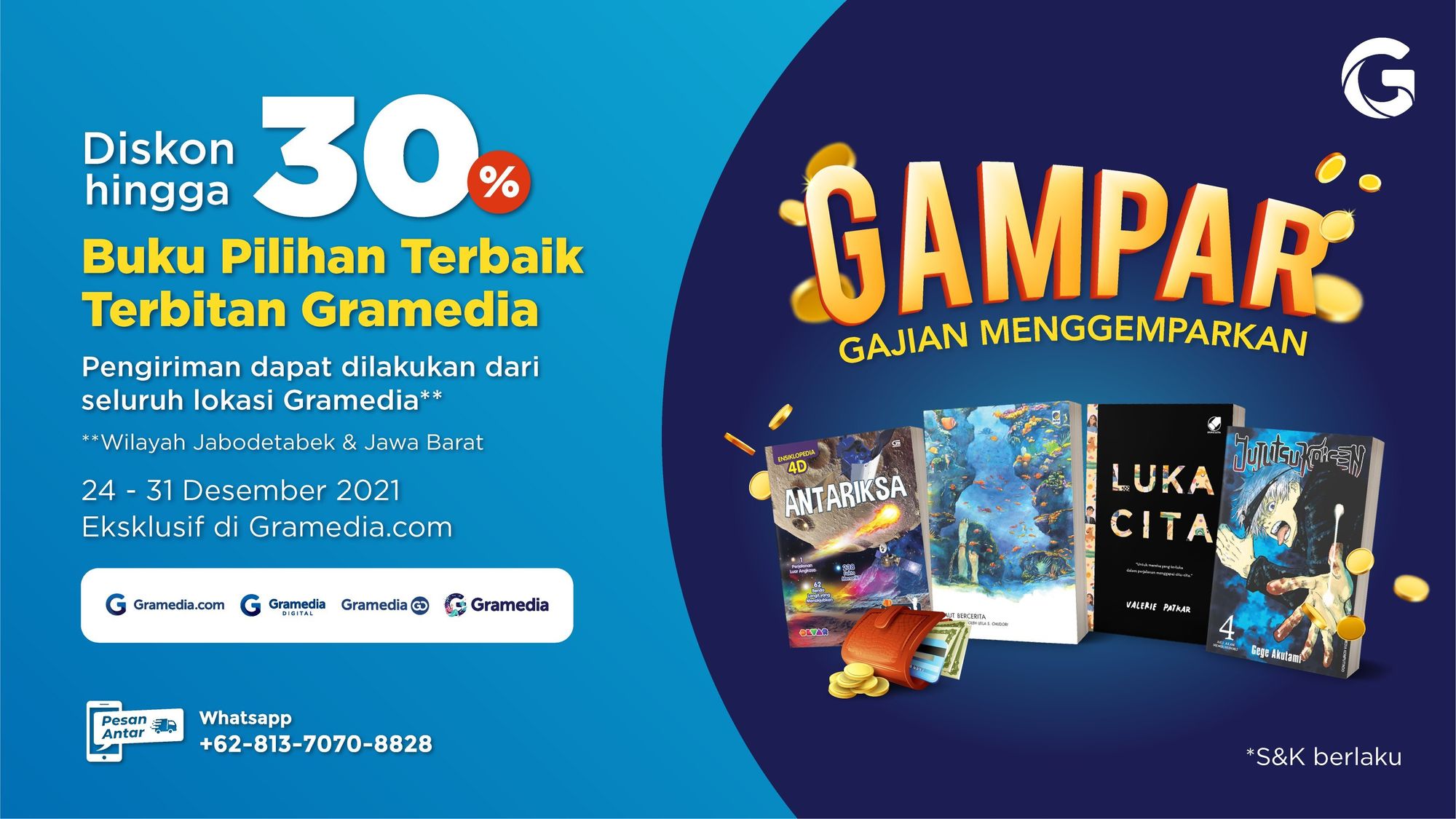 Serbu Promo GAMPAR Akhir Tahun, Buku-Buku Terbaik Ini Diskon 30%!