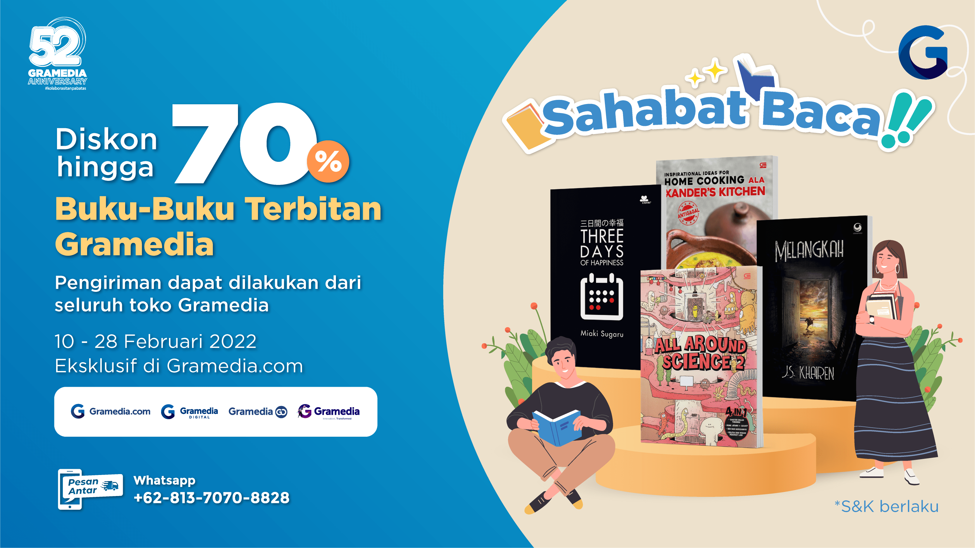 Hadapi PPKM dengan Membaca, Ada Diskon Hingga 70% untuk Buku Gramedia