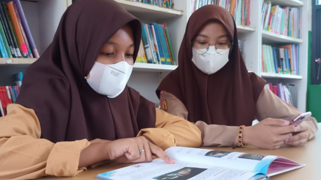 E-Perpus Bantu Tingkatkan Minat Baca Siswa SMP Nasional Plus Pelita Insani