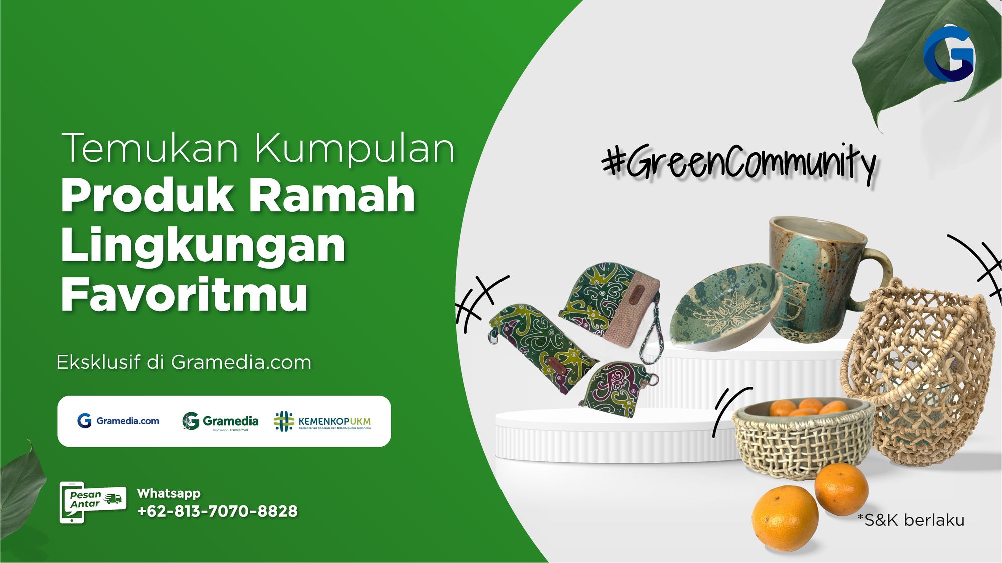 UMKM Lokal Bergabung dengan Gramedia dalam #GreenCommunity