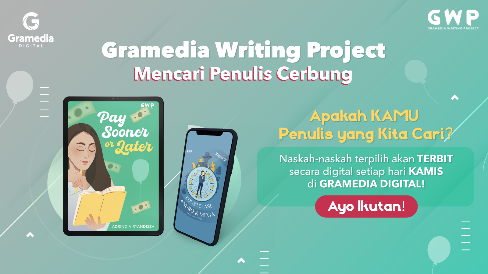 Gramedia Writing Project Mencari Penulis Cerbung!