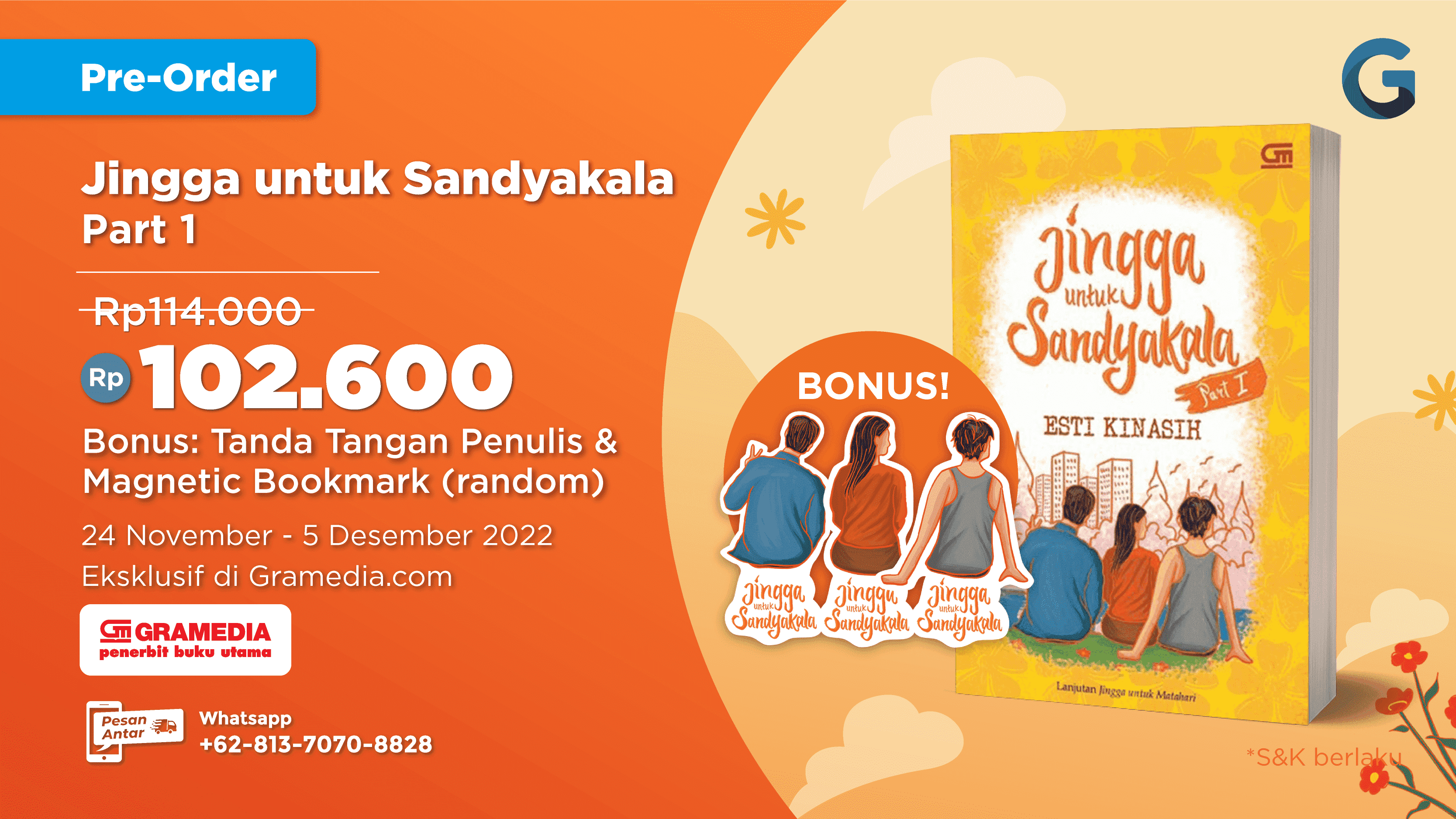 Setelah 6 Tahun Penantian, 'Jingga untuk Sandyakala' Bisa Kamu Miliki Sekarang!