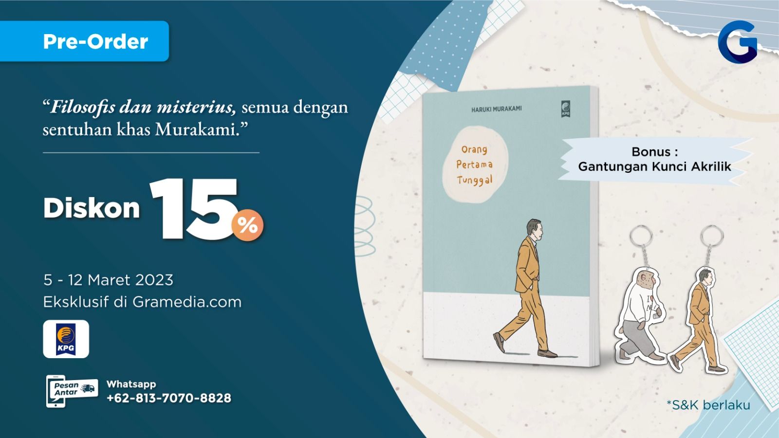 First Person Singular karya Haruki Murakami Resmi Terbit di Indonesia!