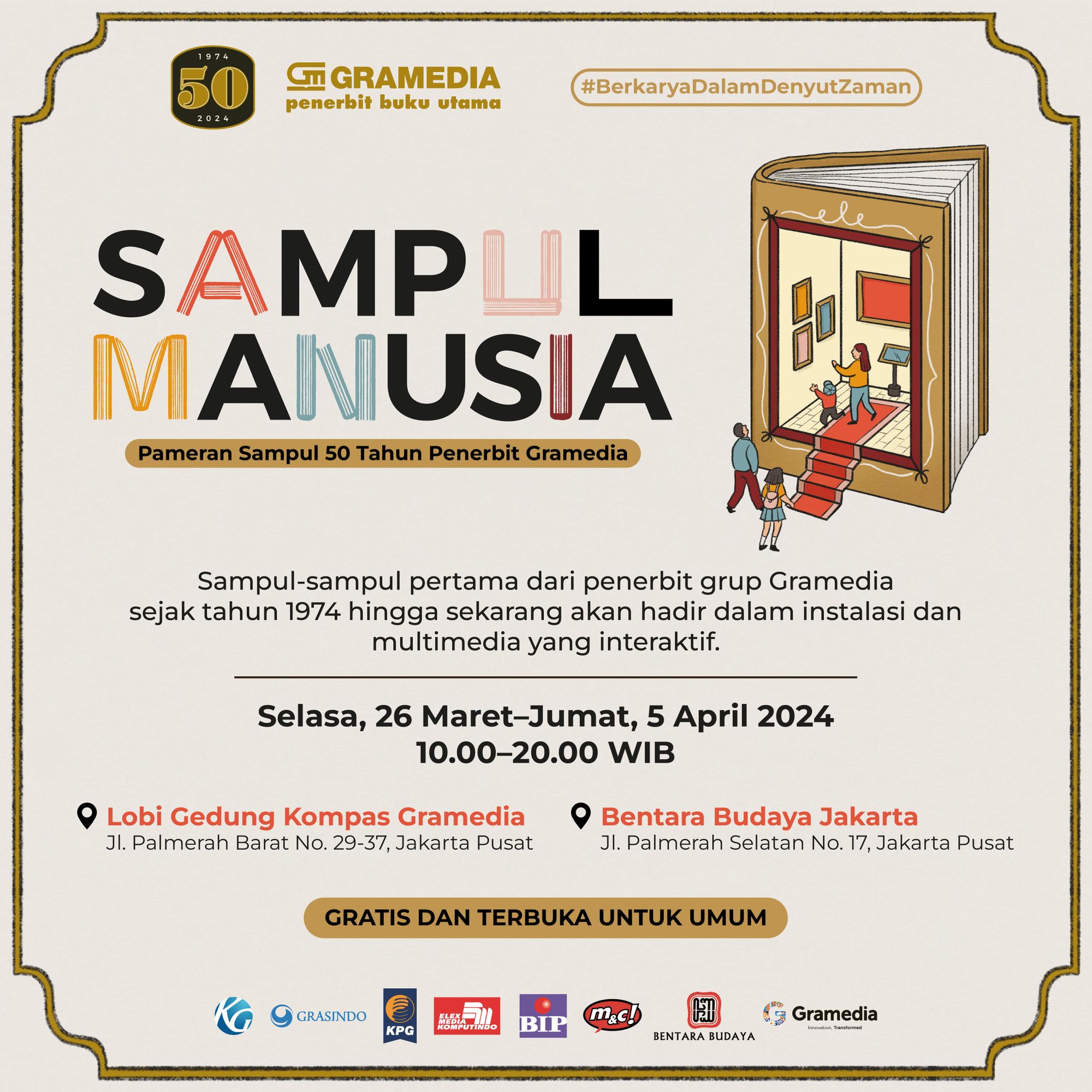 Sampul Manusia: Pameran Sampul Buatan Manusia Persembahan Gramedia