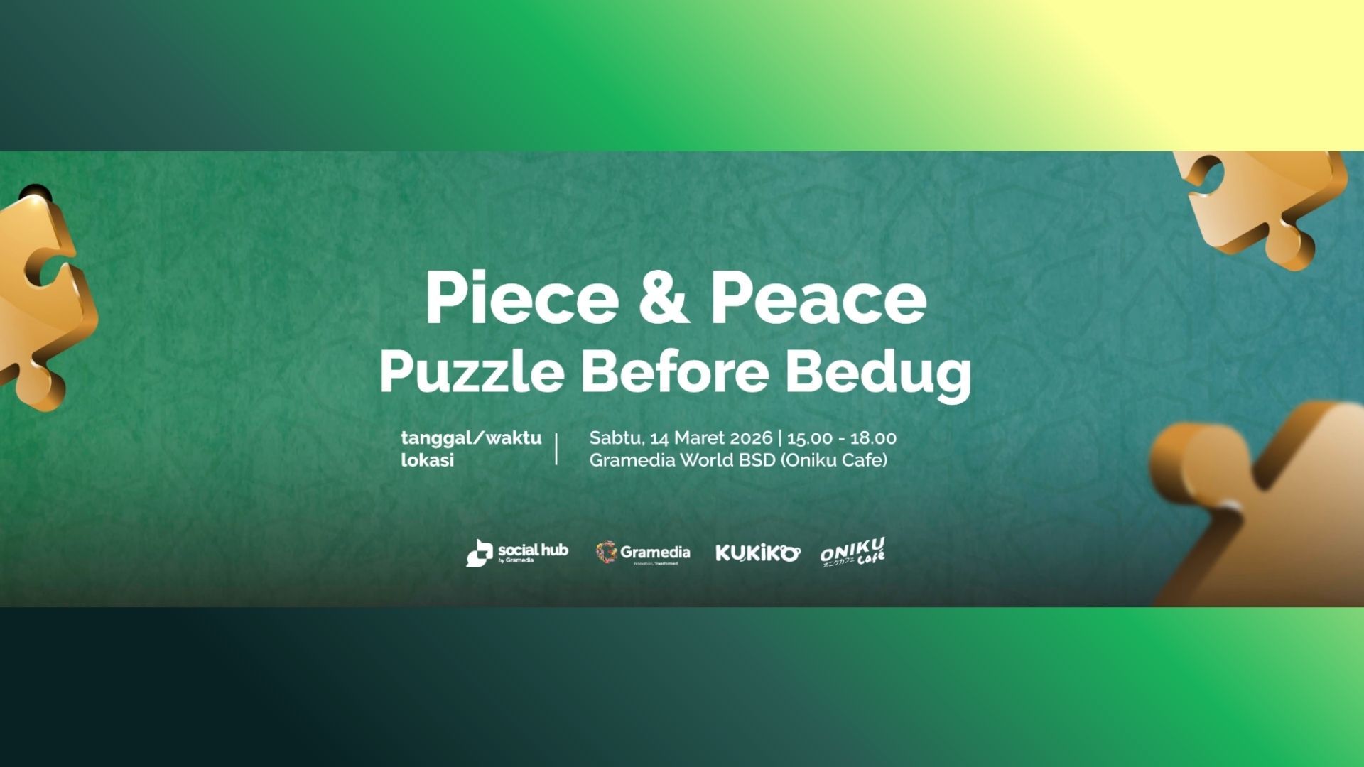 Piece & Peace: Serunya Puzzle Before Bedug di BSD, Menangkan Total Hadiah 1,5 Juta!