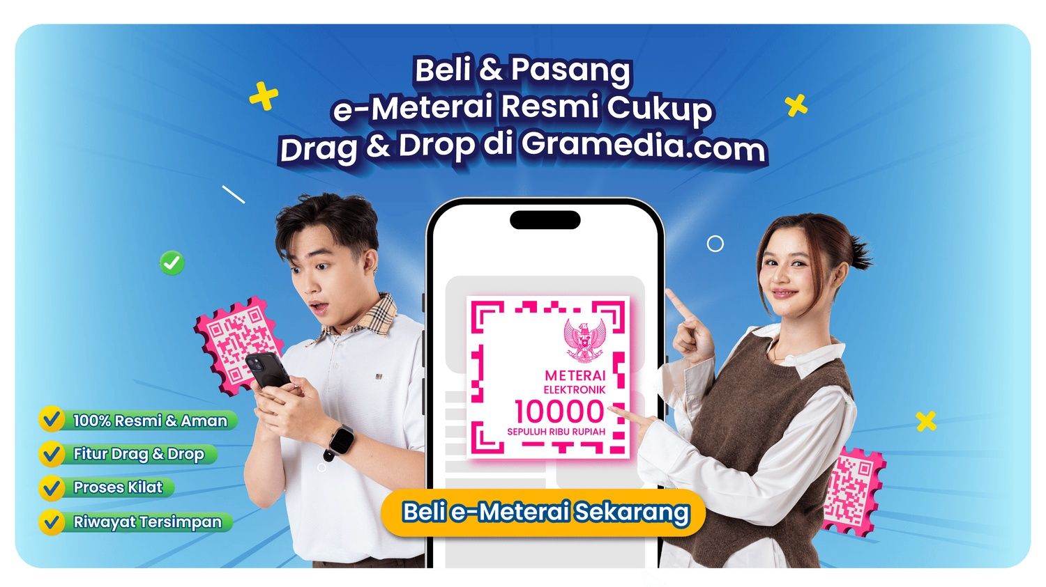 Gramedia Sekarang Jual e-Meterai! Solusi Praktis untuk Kebutuhan Dokumen Digital