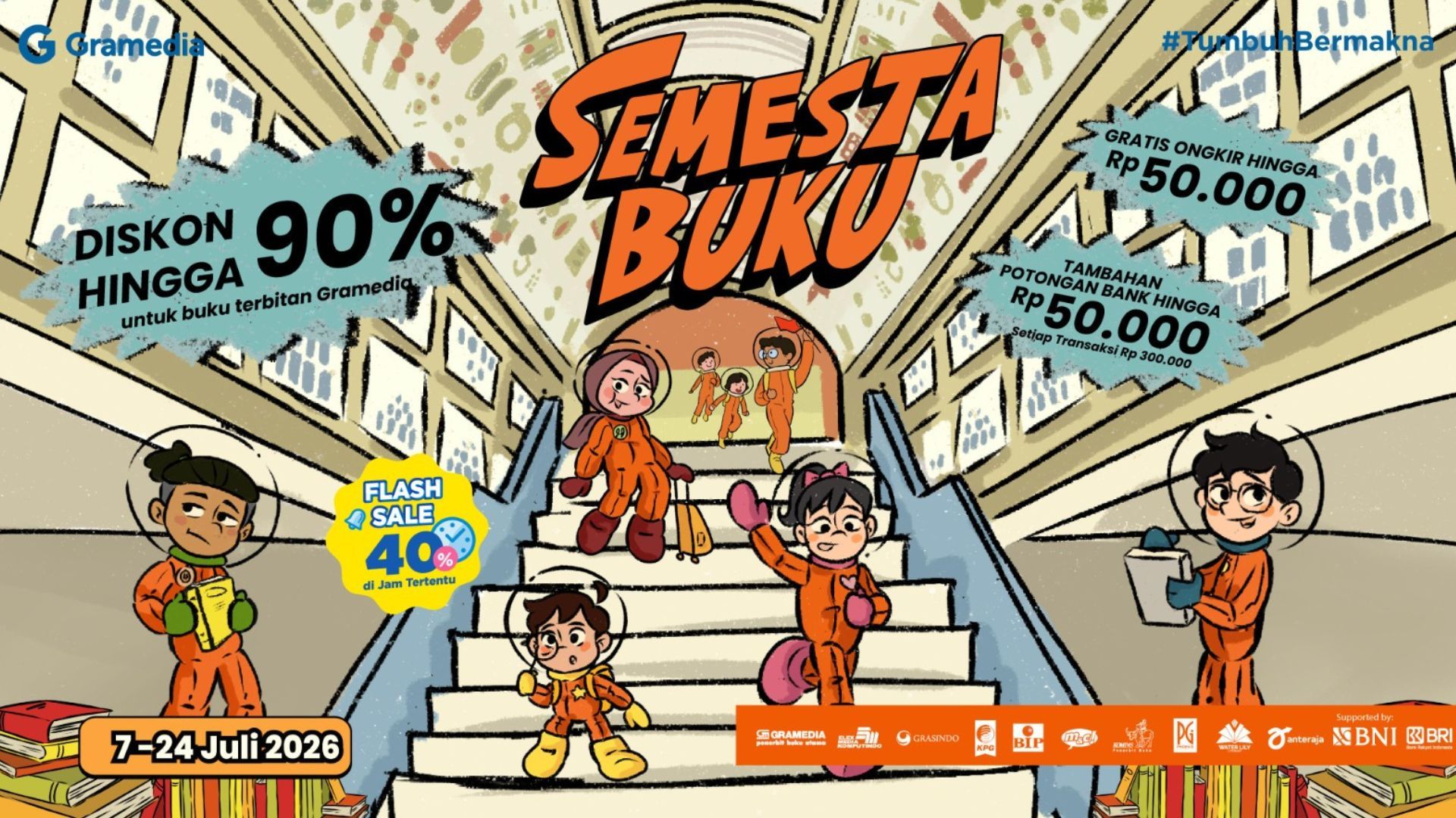 Diskon Hingga 90%, Semesta Buku 2026 Online Resmi Dimulai!