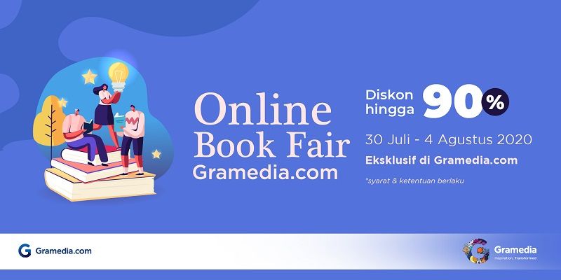 Online Book Fair Datang Lagi, Diskon Buku hingga 90%!
