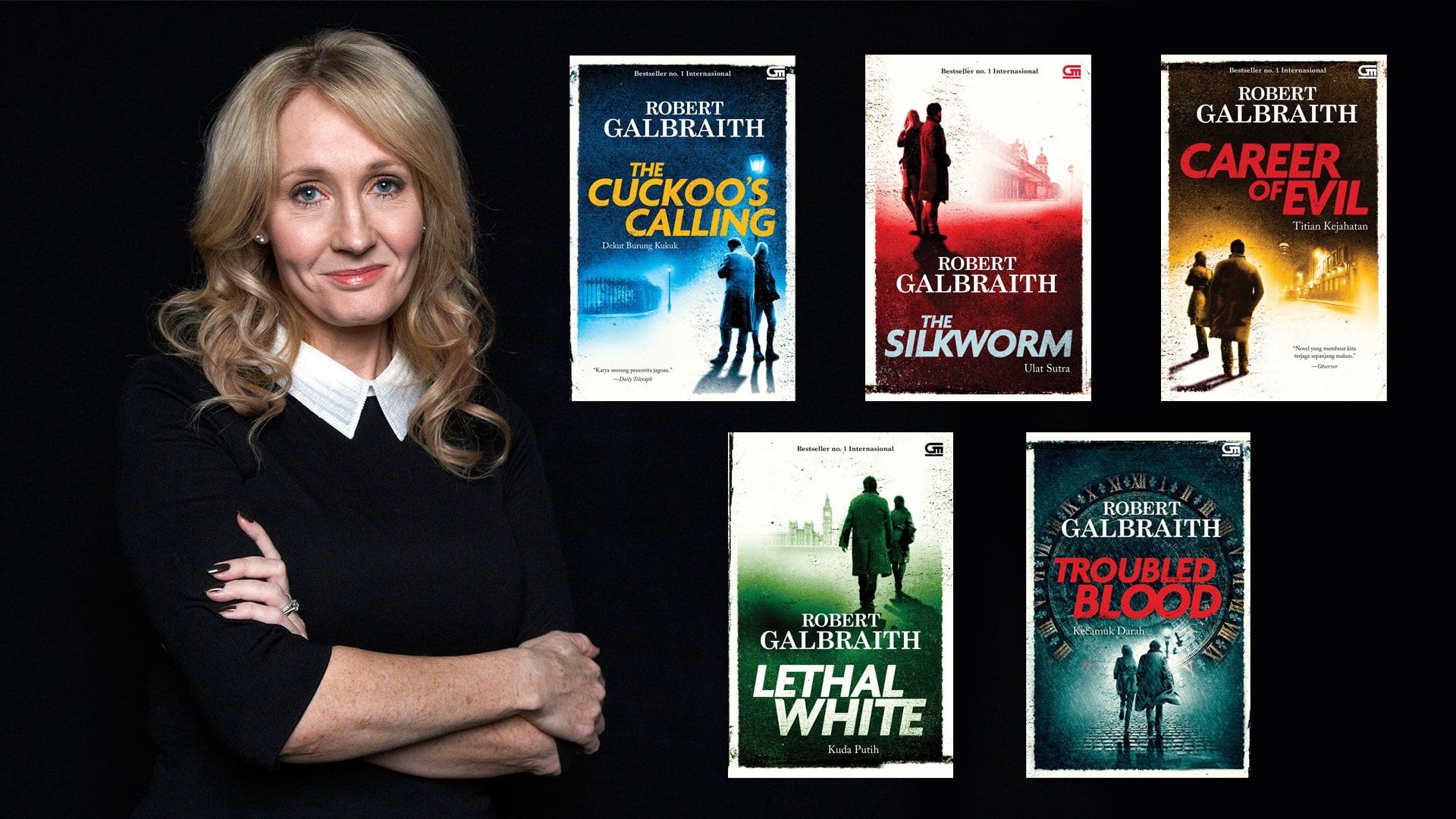 5 Seri Novel Kriminal Cormoran Strike Karya J.K. Rowling
